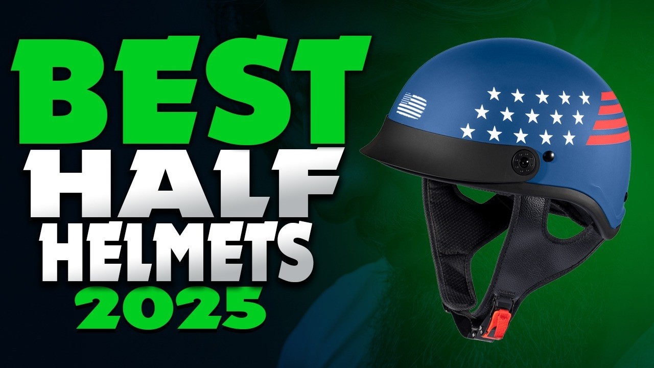 Best Motorcycle Half Helmets 2025 - The Only 6 You Should Consider