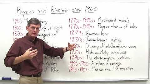 Physics and Einstein circa 1900   Stanford University   Coursera