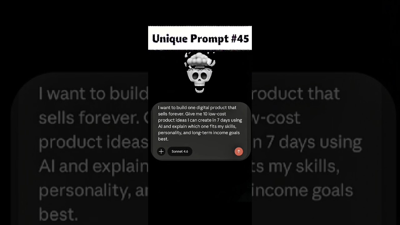 Stop Trading Time for Money (Use This AI Prompt) 🚀 #shorts