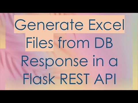 Generate Excel Files