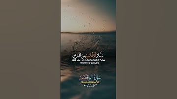افرئيتم الماء الذي تشربون القارئ عبدالله الموسى  سورة الواقعه