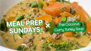 One-Pot Thai Coconut Curry Turkey Soup by HelloFresh | Meal Kit Sundays