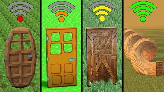 door with different Wi-Fi in Minecraft