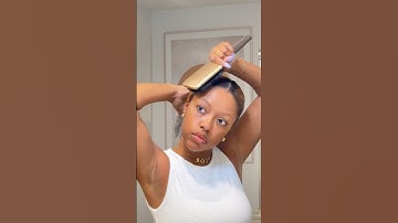 easy low bun tutorial for type 4 hair 💕 #naturalhairjourney #naturalhairstyles #lowbunhairtutorial