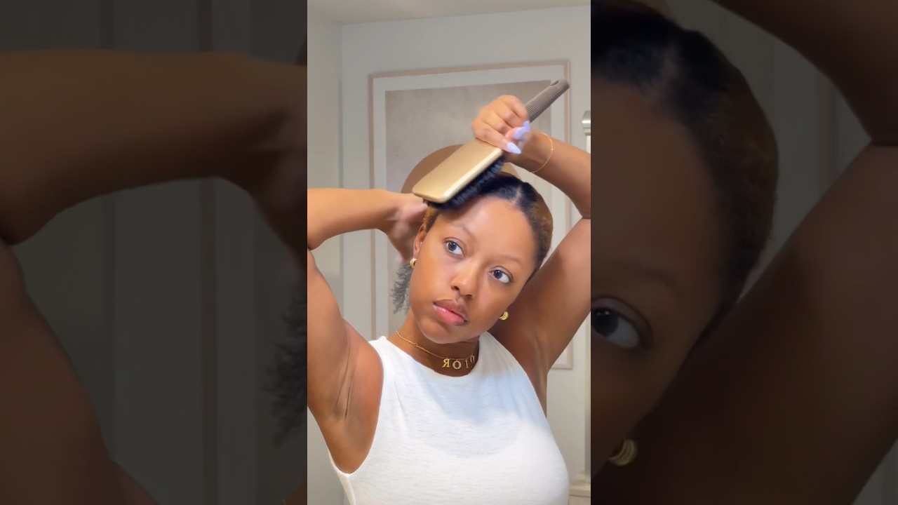 easy low bun tutorial for type 4 hair ? #naturalhairjourney #naturalhairstyles #lowbunhairtutorial