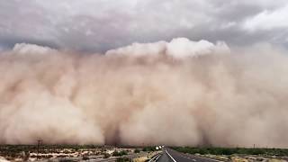 Massive Dust storm/ Haboob hits Arizona, 2018