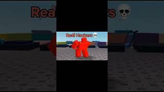 FAKE Vs REAL HACKERS 💀 #HACKER #ROBLOX #REAL #TROLL