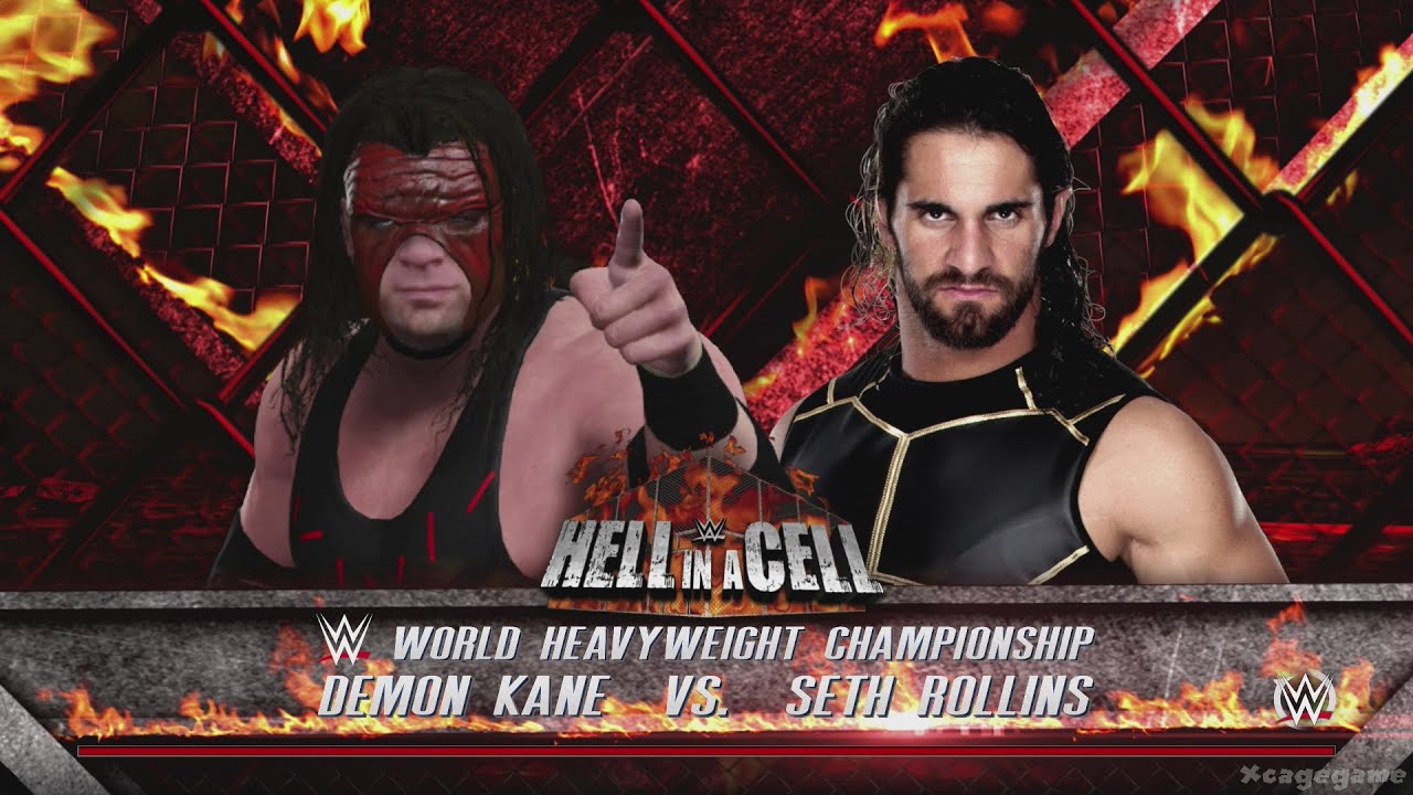 WWE 2K16 - Demon Kane vs Seth Rollins - Full Match Gameplay [ 60fps HD ...