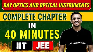 RAY OPTICS AND OPTICAL INSTRUMENTS in 40 Minutes || Complete Chapter For JEE Main/Advanced