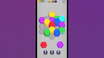 Hexa Sort Gameplay #hexasort #hexapuzzle #hexagon #mergehexa #trendinggame #shorts #reels #puzzle