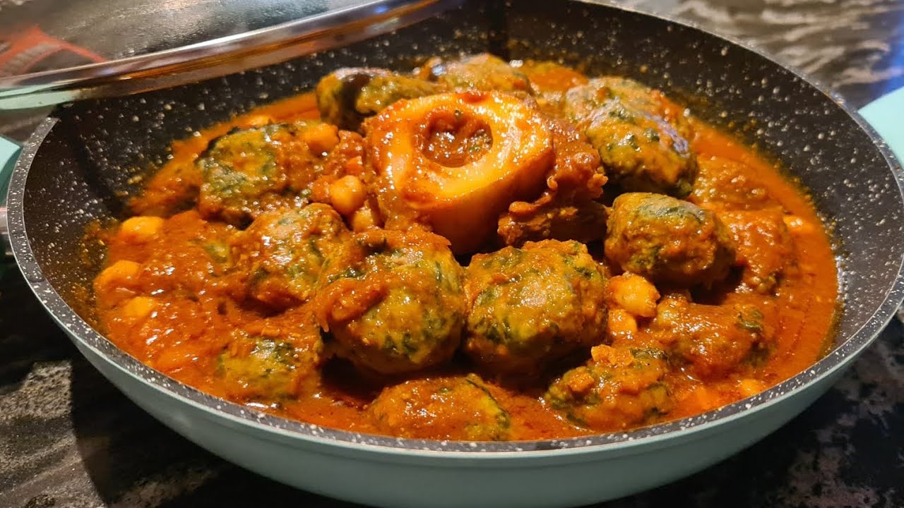 📌🔊Boulettes de viande hachée/épinards/sauce tomate كريات اللحم المفروم والسبانخ (السلق)🇹🇳
