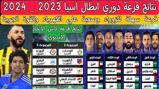 نتائج قرعة دوري ابطال اسيا 2023 _ 2024 كريم بنزيمة في العراق لأول مرة