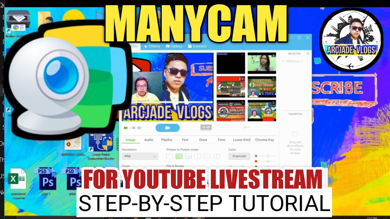 Manycam For Youtube Live Stream Tutorial Youtube 