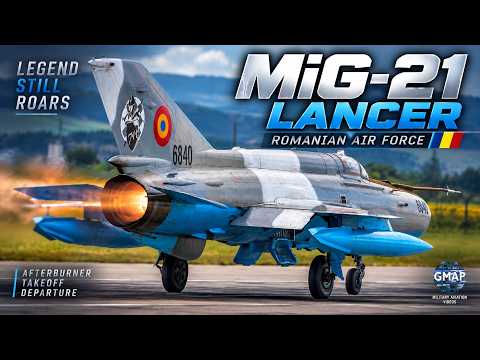 Mig-21 in full afterburner at Campia  [4K] #mig21 #fighterjet #lancer