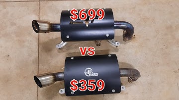 RZR PRO XP exhaust comparison