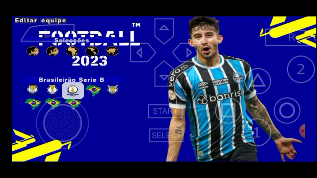 PES Efootball atualizado2022 para ppsspp/psp Android séries A,B,C,D do  Brasil. 