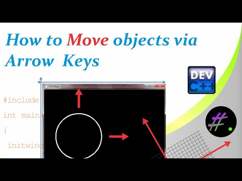 Part 13 | How to move Objects with Arrow Keys | Graphics in C++
