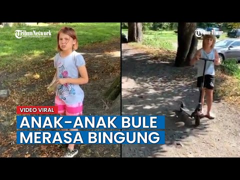 Kocak! Pria Jawa Ajak Anak anak Bule Gunakan Bahasa Jawa, Sampai Bingung