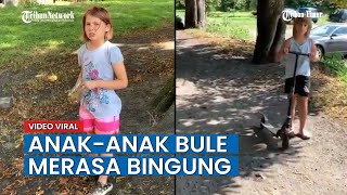 Kocak! Pria Jawa Ajak Anak anak Bule Gunakan Bahasa Jawa, Sampai Bingung