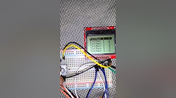 Menu select with nokia screen and attiny