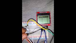 Menu select with nokia screen and attiny