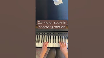 How to play a C# Major Scale in Contrary Motion #Shorts