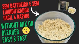 fast shredded chicken without mixer or blender / pollo desmenuzado rápido sin batidora ni licuadora