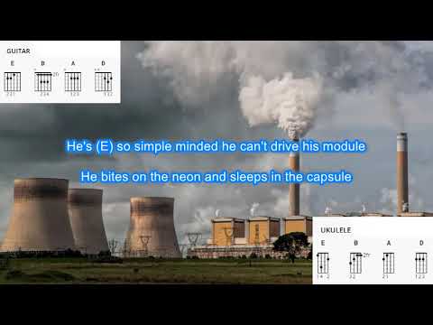 The Jean Genie by David Bowie play along with scrolling guitar chords and lyrics