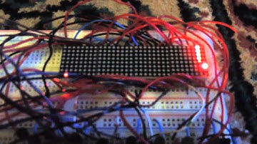 How LED matrix multiplexing works
