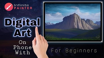 Infinite Painter Tutorial: Beautiful Landscape | Digital Art for beginners 2021 Edition) On Phone ।
