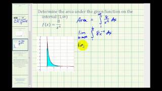 Ex:  Area Using Improper Integrals