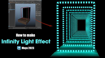 How to Create Infinity Light Effect in Maya 2023 || EveryCG