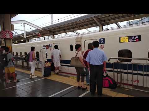 2018年8月11日のぞみ50号到着から発車まで