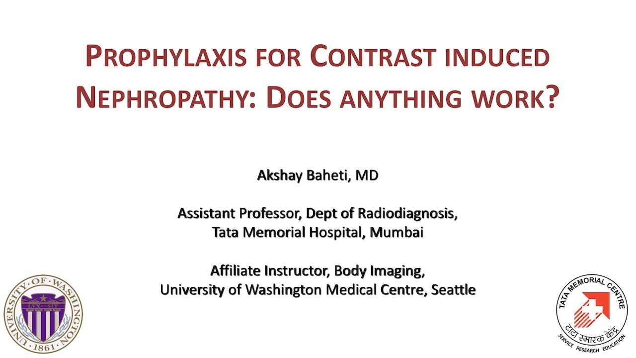 Prophylaxis for contrastinduced nephropathy Does anything work? YouTube