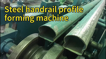 Circle to special profile making machine, particular section pipe rollforming machine for railings