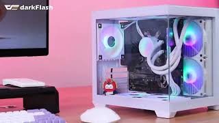 Aigo 275P Pc Case Sea View Room Gaming Computer Desktop M-Atx It