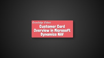 Customer Card Overview