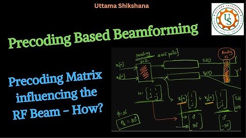 [Series #9_12] Precoding based Beamforming - How does it affect the Analog RF Antenna Beam
