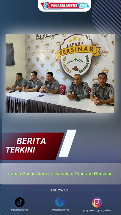 Lapas Pagar Alam Laksanakan Program Bersinar
