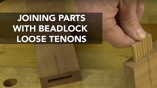 How to create rock-solid mortise and tenon joints with just your hand drill and this Beadlock® Kit. These floating tenons are a great ...