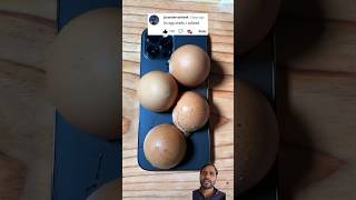 iPhone case with egg shells satisfying smartphone
