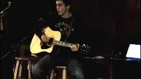 Brett Gooch singing a Johnny Cash song at his Cous...
