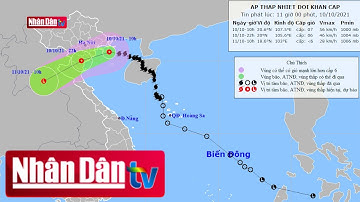 Bão số 7 đã suy yếu thành ATNĐ, bão Kompasu sắp vào Biển Đông