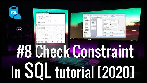 #8 How to use check constraint in SQL server with Example.[2021]