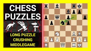 Chess Puzzles to Practice. Themes: Long puzzle, Crushing, Middlegame. Learn Chess