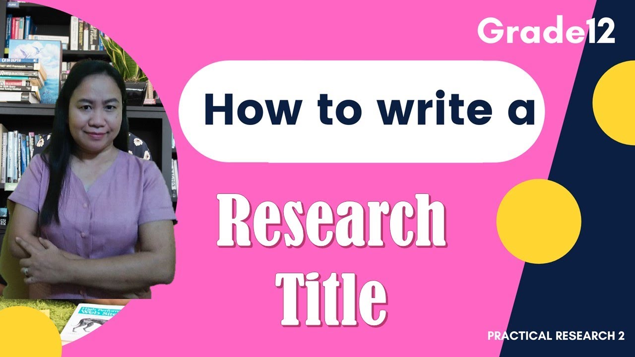 how to make an effective quantitative research title