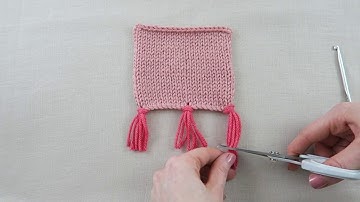 How to make a simple knotted fringe