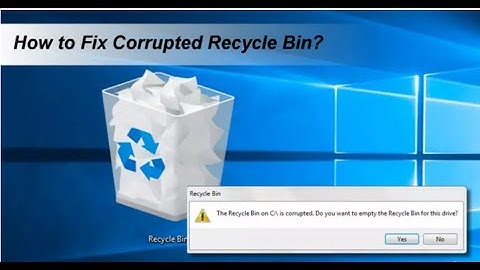 Lỗi the recycle bin on c is corrupted