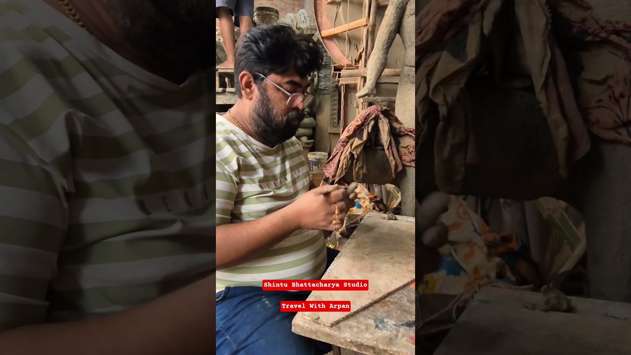 Shintu Bhattacharya Studio | Kumartuli Durga Pratima 2025 | Durga Idol Making | Durga Puja 2025