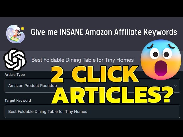 Ai Tools for Amazon Affiliate Marketing: Chatgpt